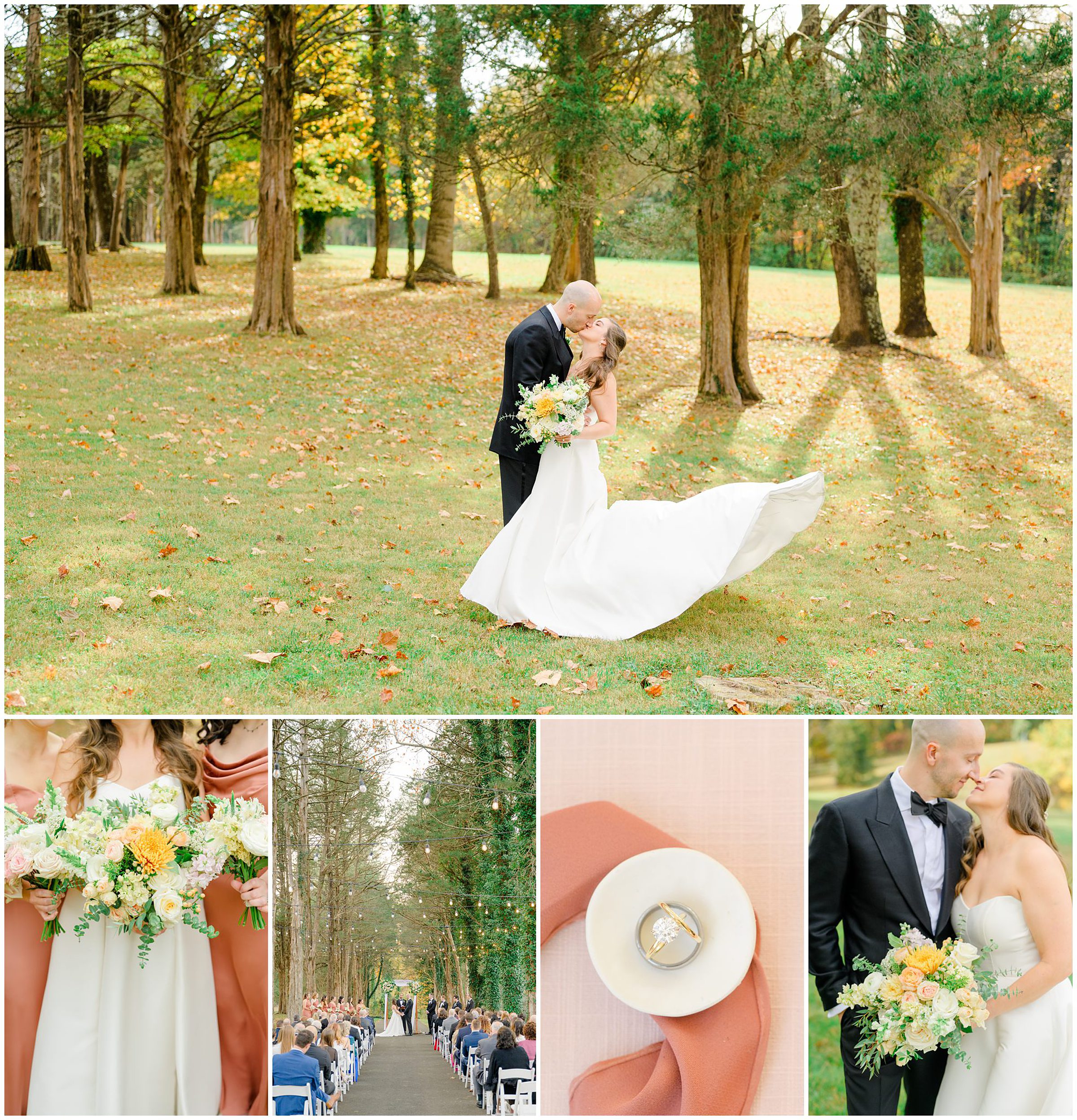 Fall wedding at Poplar Springs Manor in Warrenton, Virginia photographed by Baltimore Wedding Photographer Cait Kramer